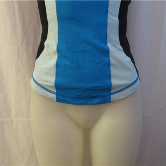 LULULEMON BLACK/BLUE/MINT GREEN ACTIVE TANK TOP 4 - Picture 3 of 5